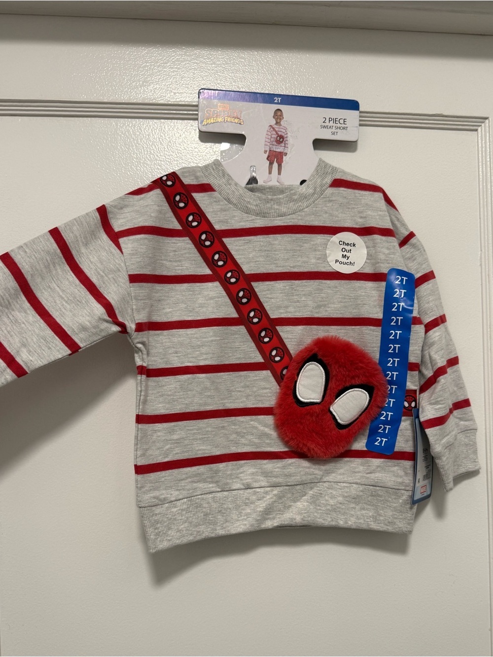 NWT Marvel Spiderman - Spidey Plush Pouch Outfit Set 2T - Picture 2 of 16